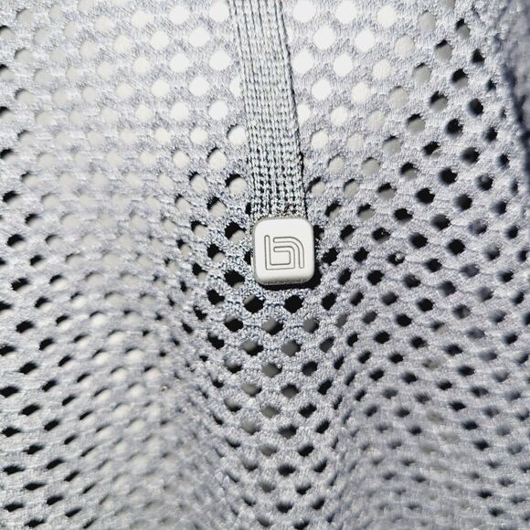 Blanc Noir Hoodie Medium Black Poolside Mesh Thumb Holes Athleisure Activewear - Picture 5 of 11